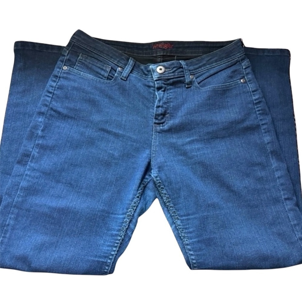 🔵 5 for $25 WRANGLER dark blue wash classic bootcut jeans